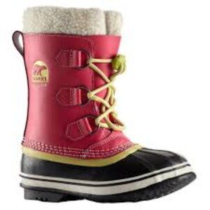 Sorel Girls Youth 5 Carnival Carnival Pink Yoot Pac Insulated Winter Snow Boots